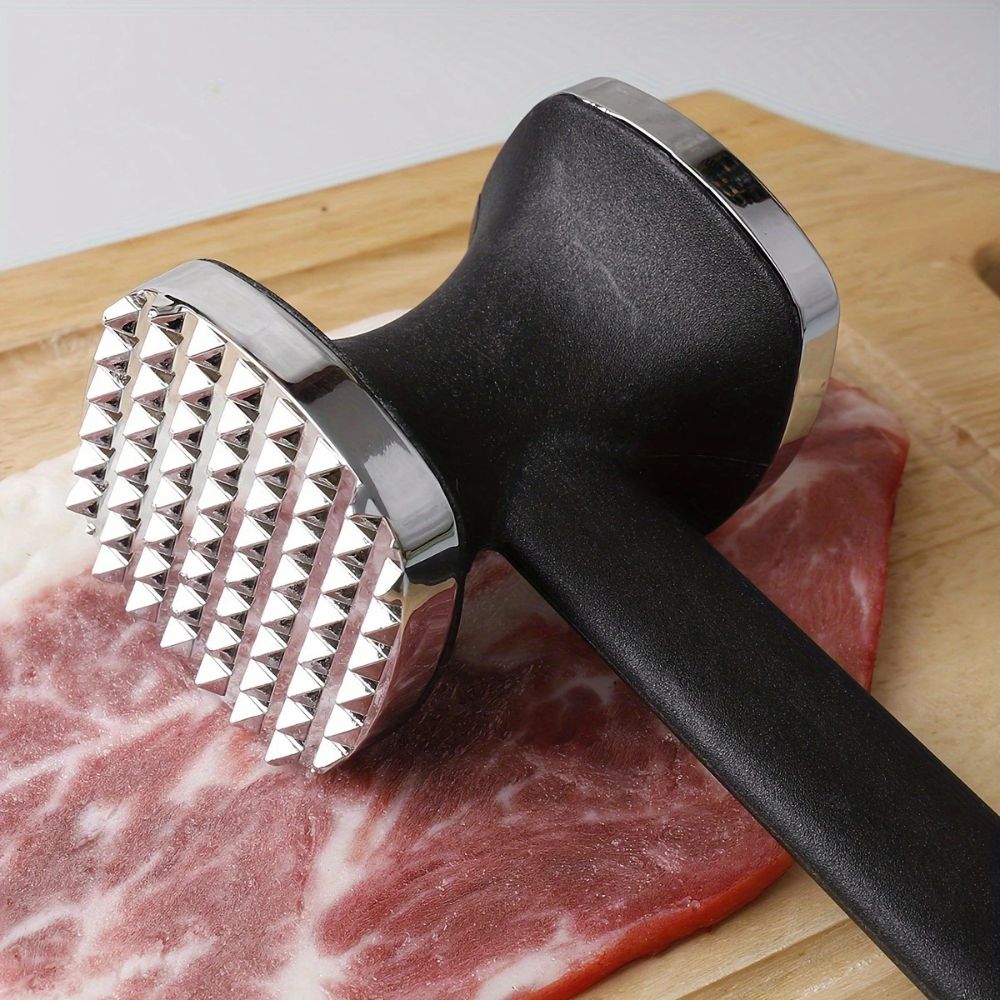 Dual-Sided Zinc Alloy Meat Tenderizer Hammer