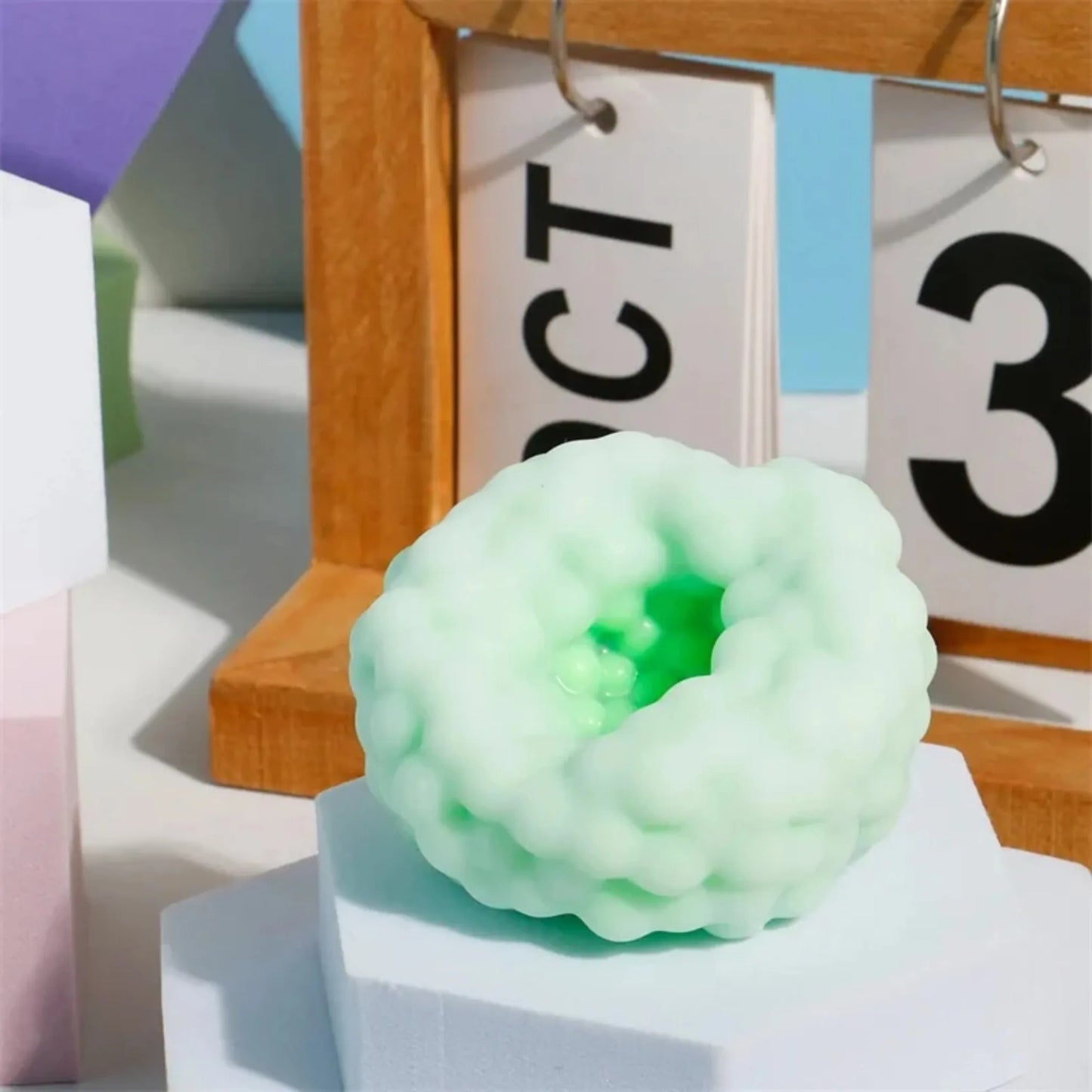 Textured Stress Relief Squeeze Ball with Sound