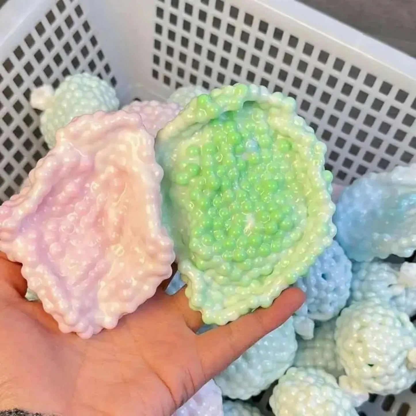 Textured Stress Relief Squeeze Ball with Sound