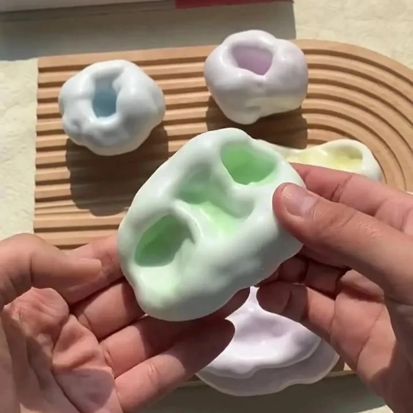 Textured Stress Relief Squeeze Ball with Sound