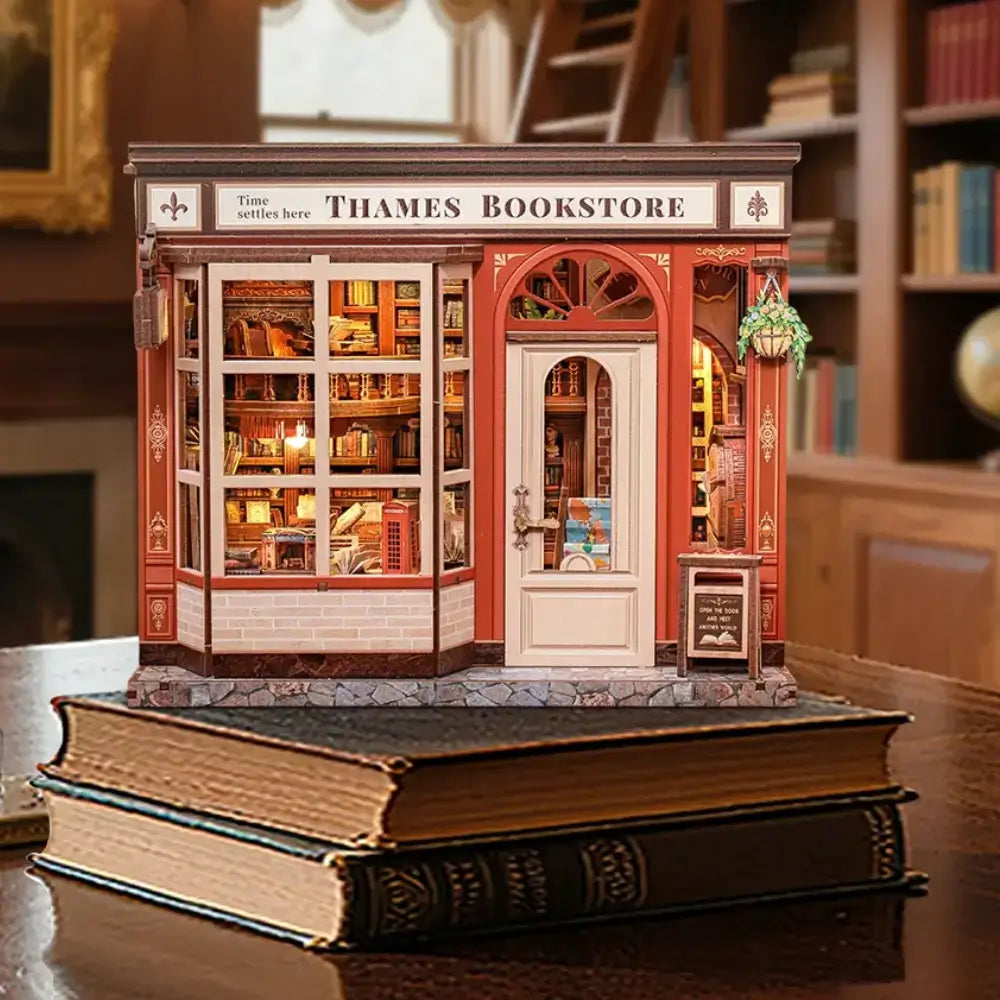 Vintage-Inspired DIY Bookstore Model Kit