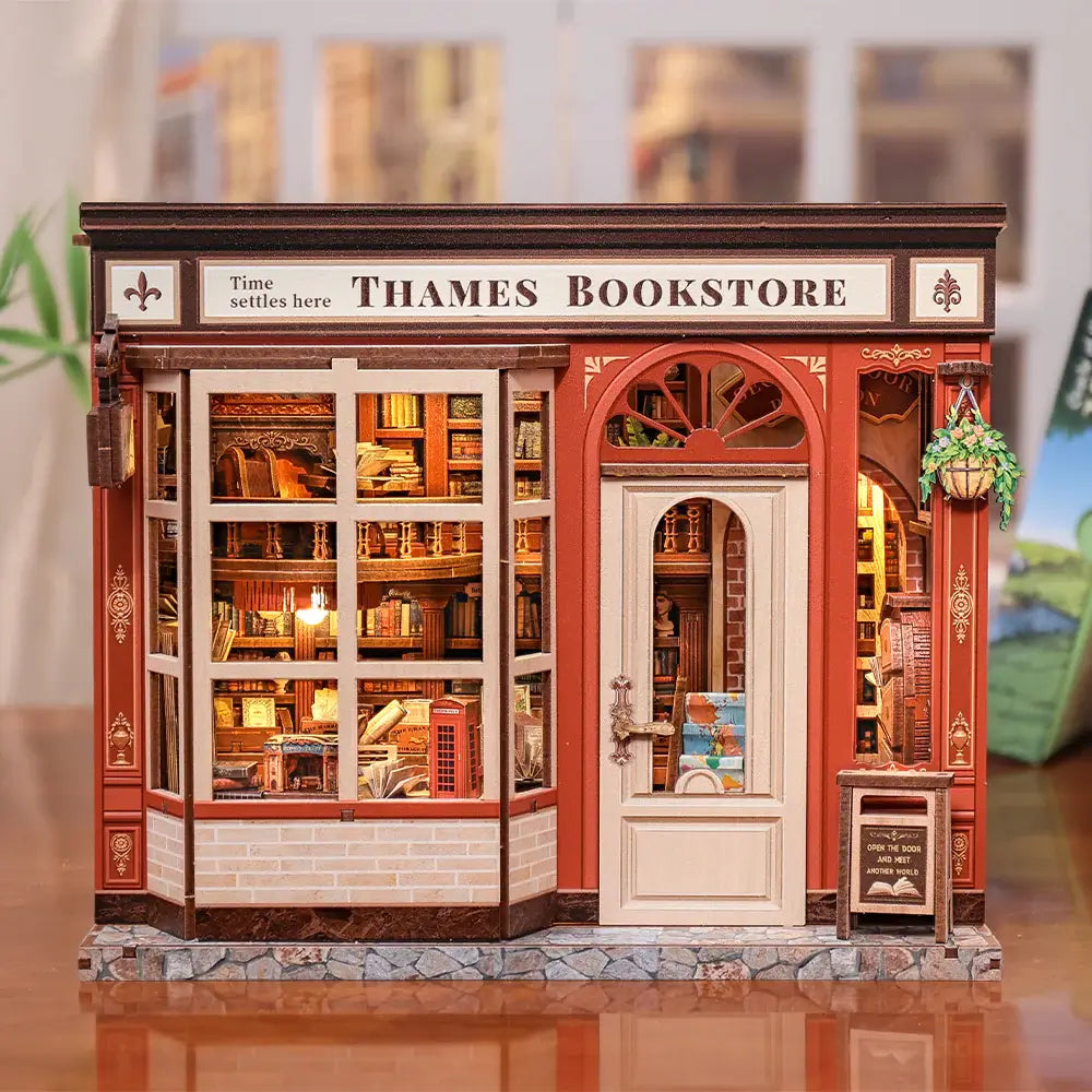 Vintage-Inspired DIY Bookstore Model Kit