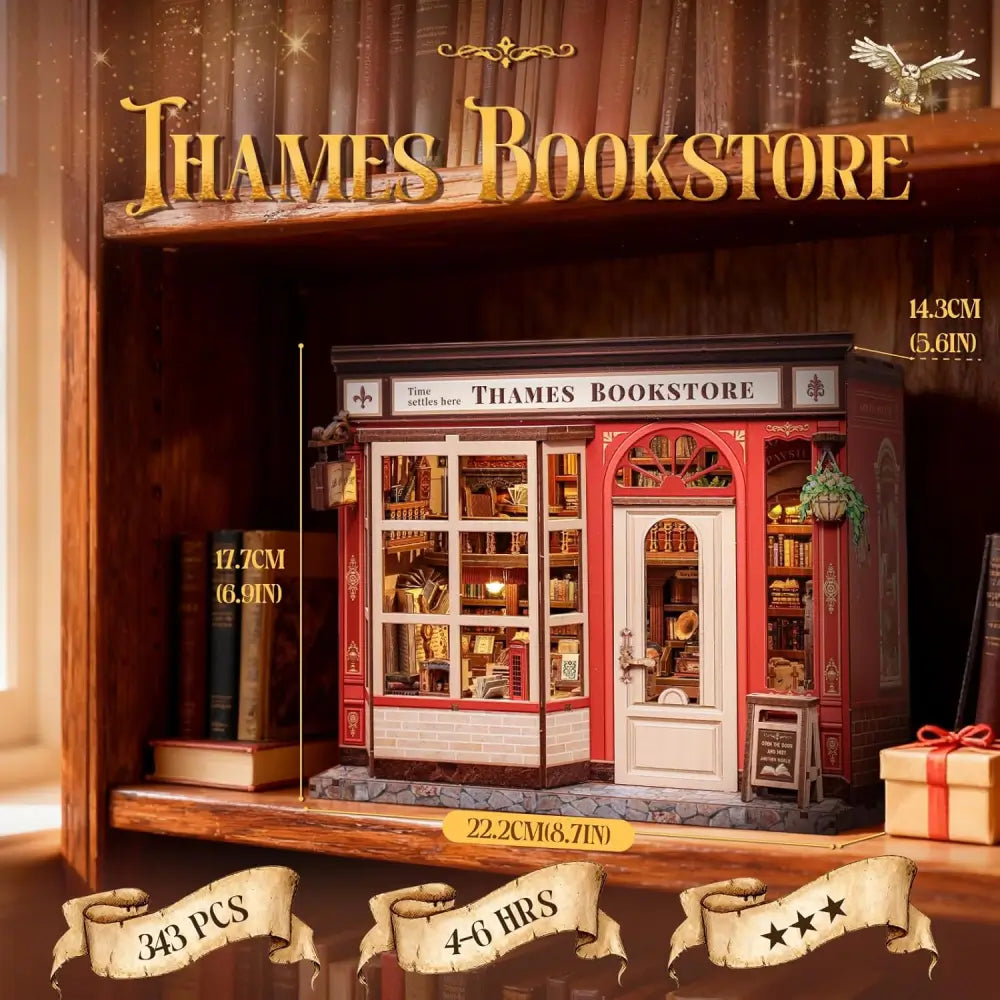 Vintage-Inspired DIY Bookstore Model Kit