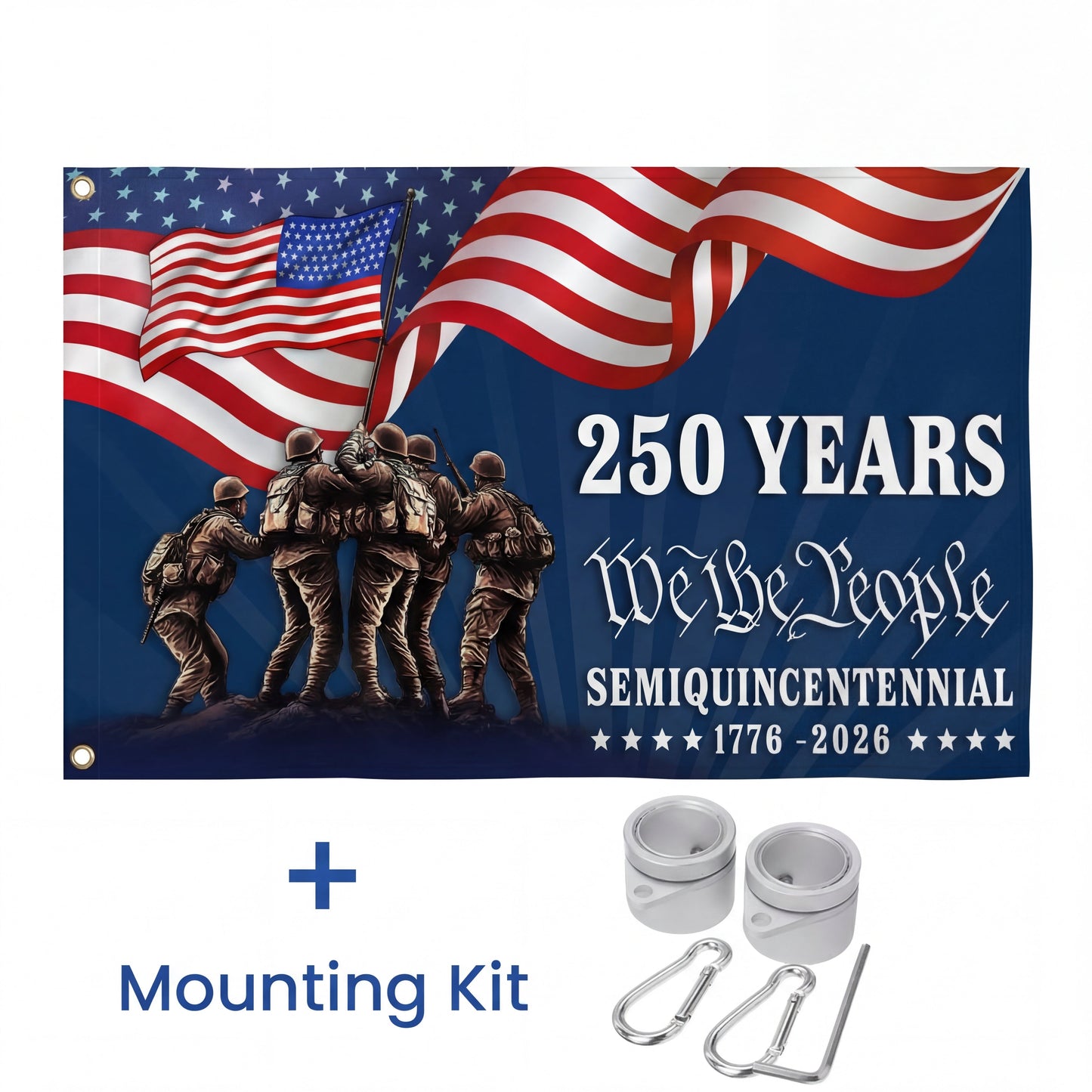 Grommet Military 250th Anniversary American Flag