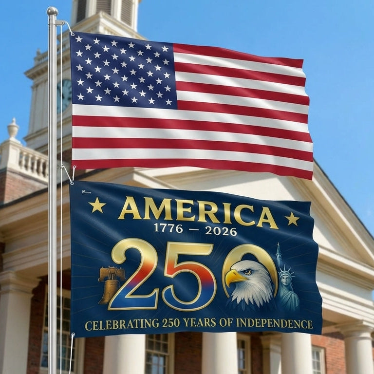 American Flag Grommet Flag for 250th Anniversary Celebration
