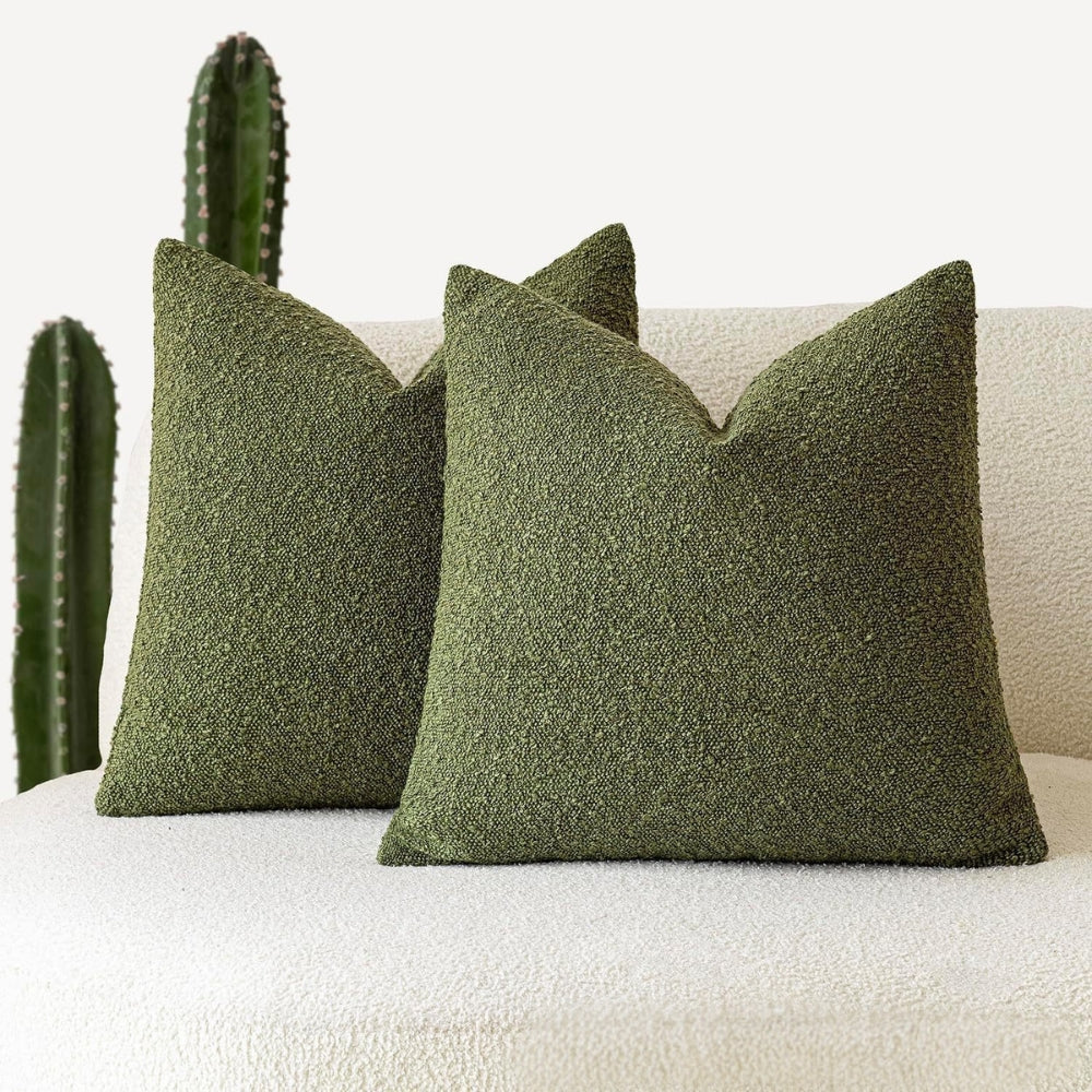 Boucle Cushion Cover with Mid-Century Texture