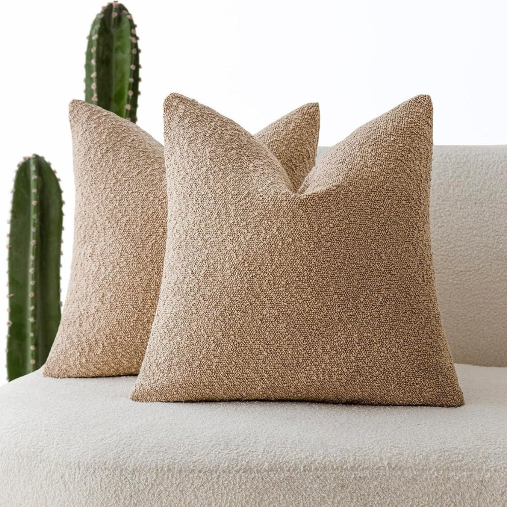 Boucle Cushion Cover with Mid-Century Texture