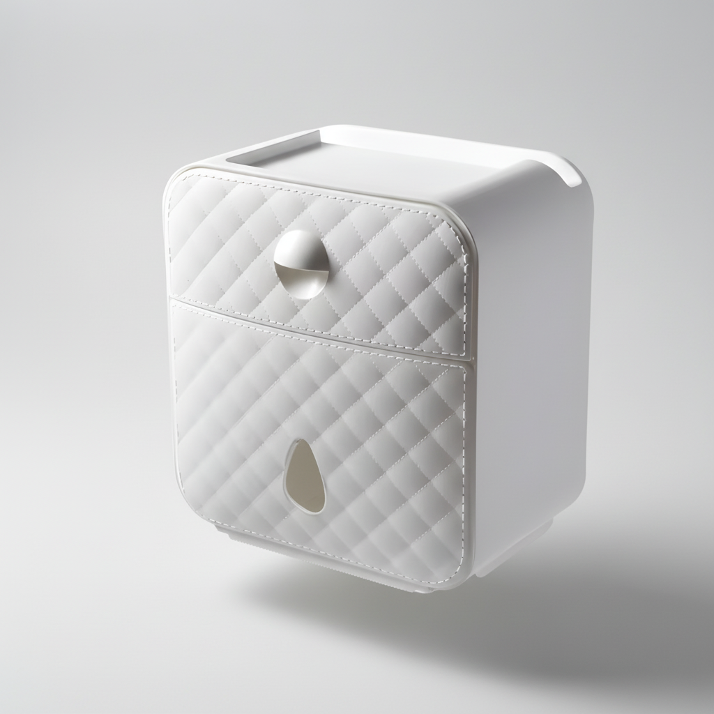 Waterproof Toilet Paper Dispenser with Shelf