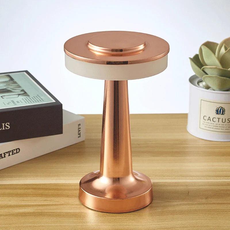 Portable Rechargeable LED Table Lamp with Touch Dimming - Gold, Silver, Rose Gold