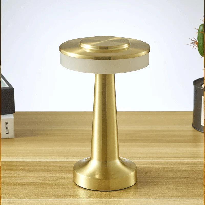 Portable Rechargeable LED Table Lamp with Touch Dimming - Gold, Silver, Rose Gold