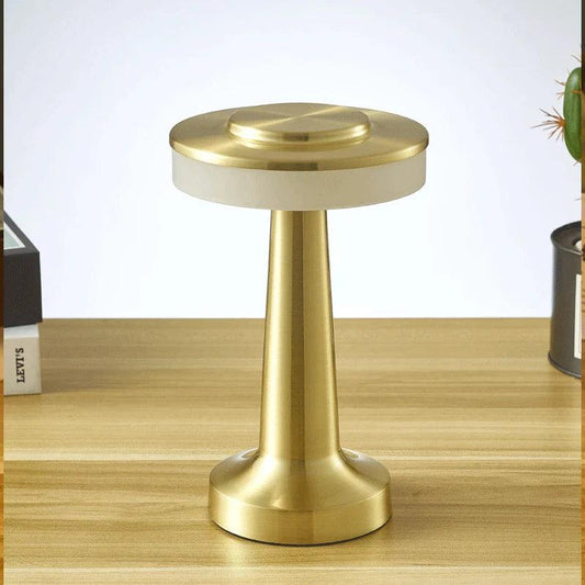 Portable Rechargeable LED Table Lamp with Touch Dimming - Gold, Silver, Rose Gold