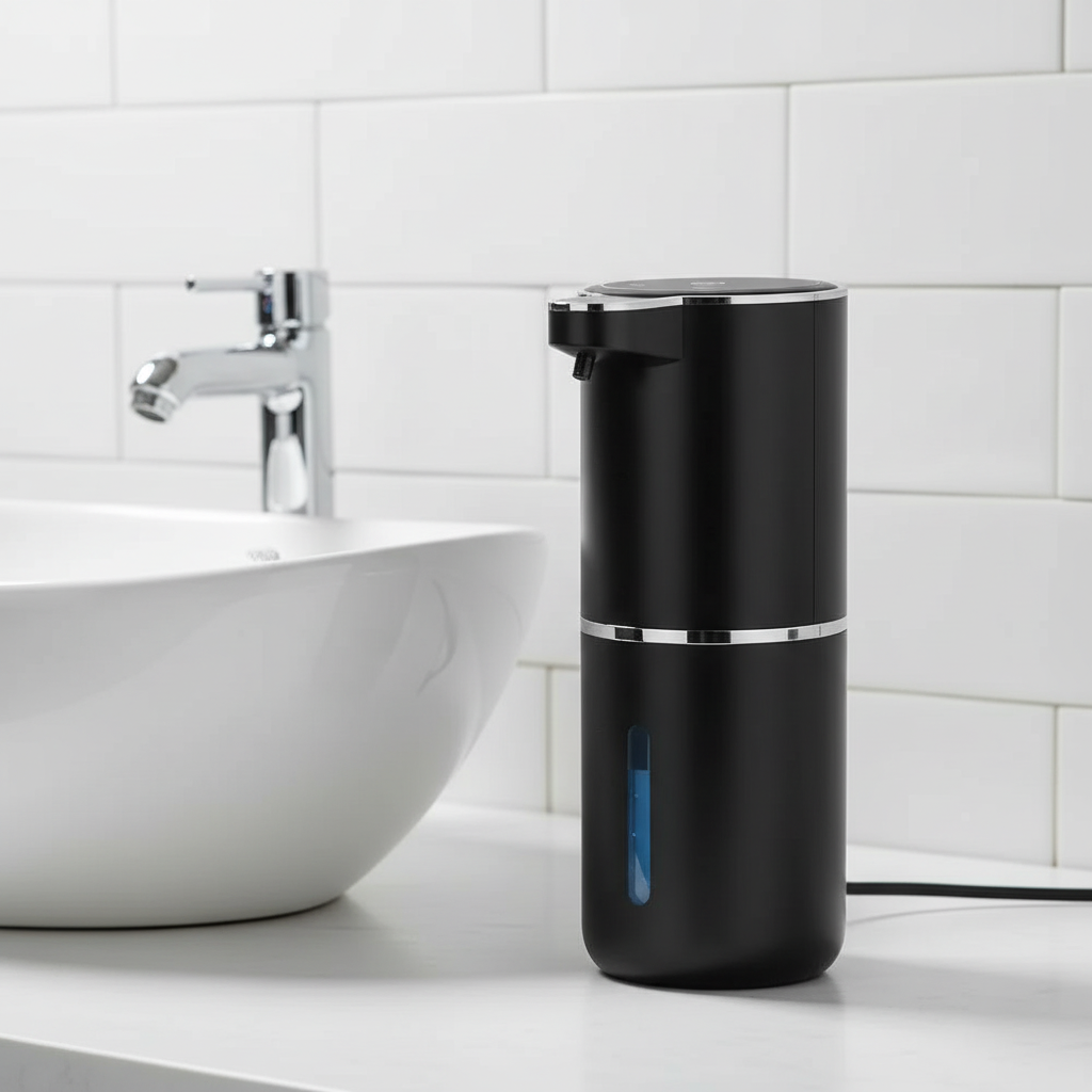 Touchless Rechargeable Foam Soap Dispenser with Adjustable Levels