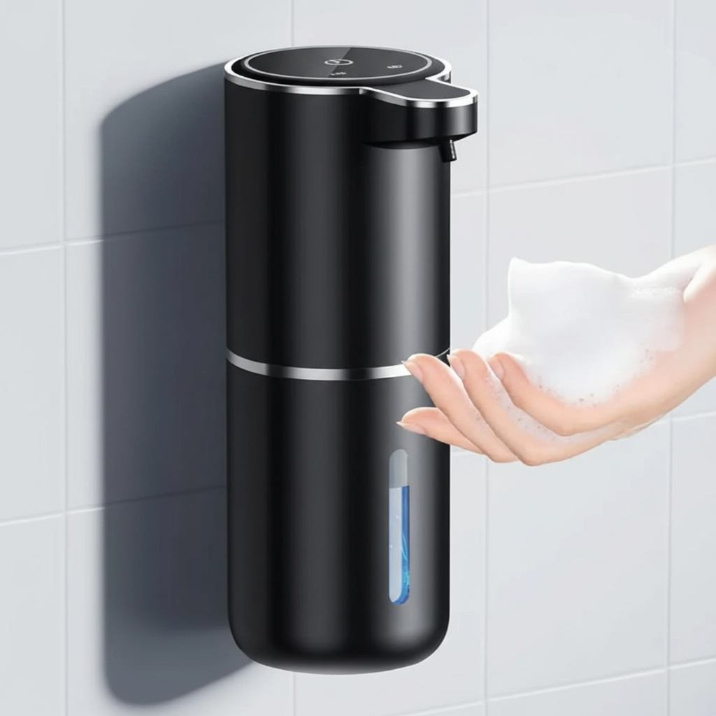 Touchless Rechargeable Foam Soap Dispenser with Adjustable Levels