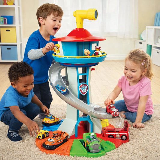 Toy Car Track Slide Tower Racing Playset for Kids