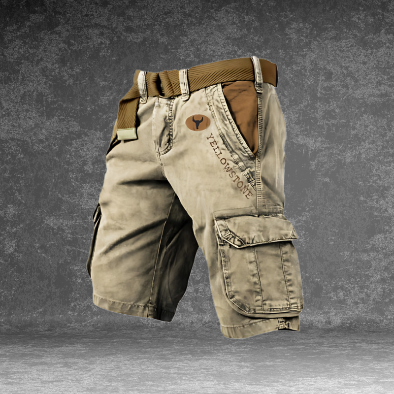 Roomy Cargo Shorts with Multiple Pockets for Men