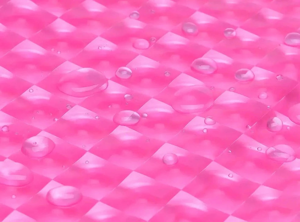 Transparent 3D Cube Pattern EVA Shower Curtain