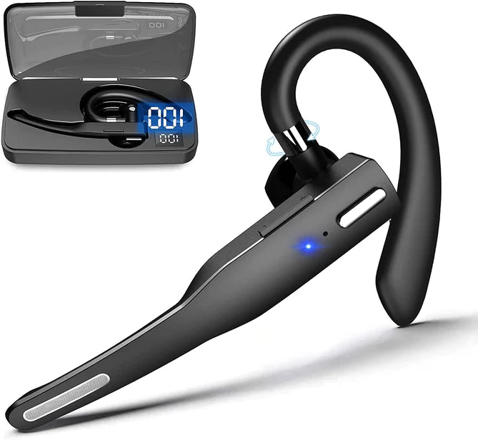 Wireless Bluetooth 5.1 Noise Cancelling Headset with Dual Microphones