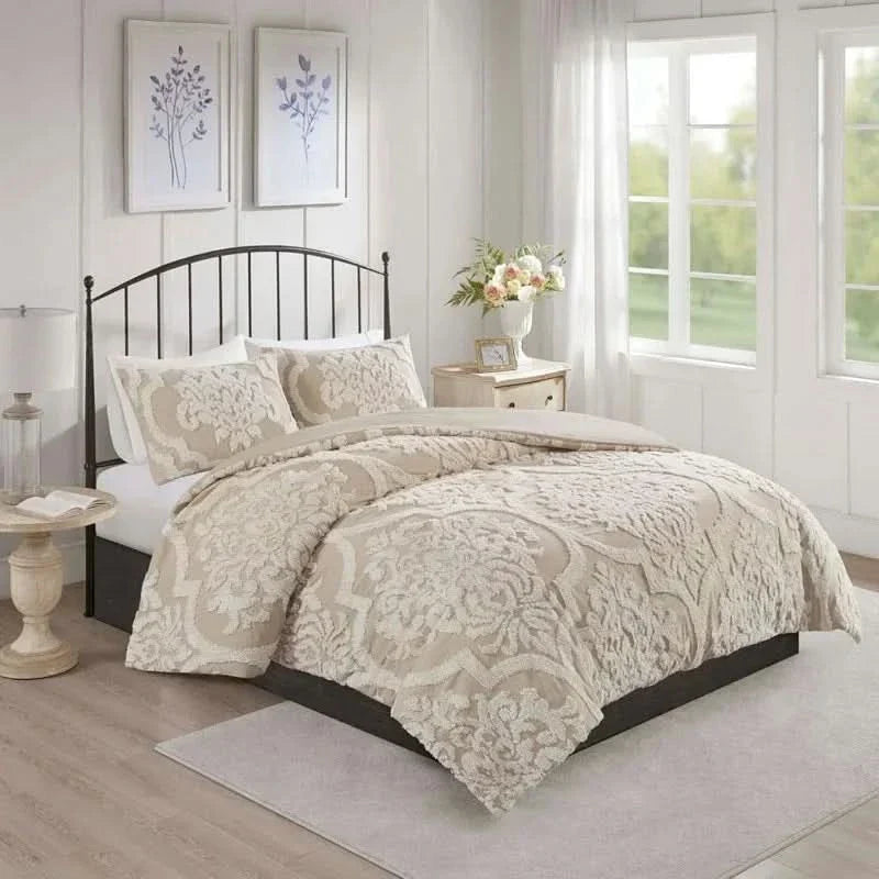 Cotton Duvet Cover and Pillowcase Set