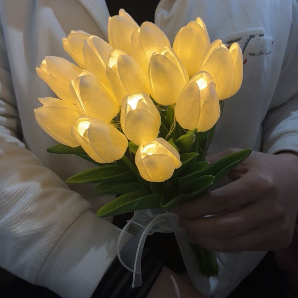 Tulip-Shaped LED Bedside Lamp