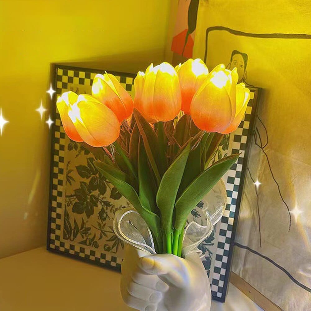 Tulip-Shaped LED Bedside Lamp