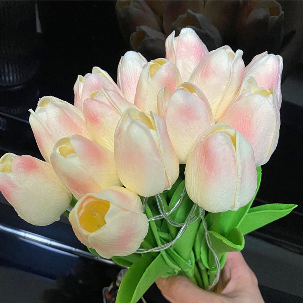 Tulip-Shaped LED Bedside Lamp