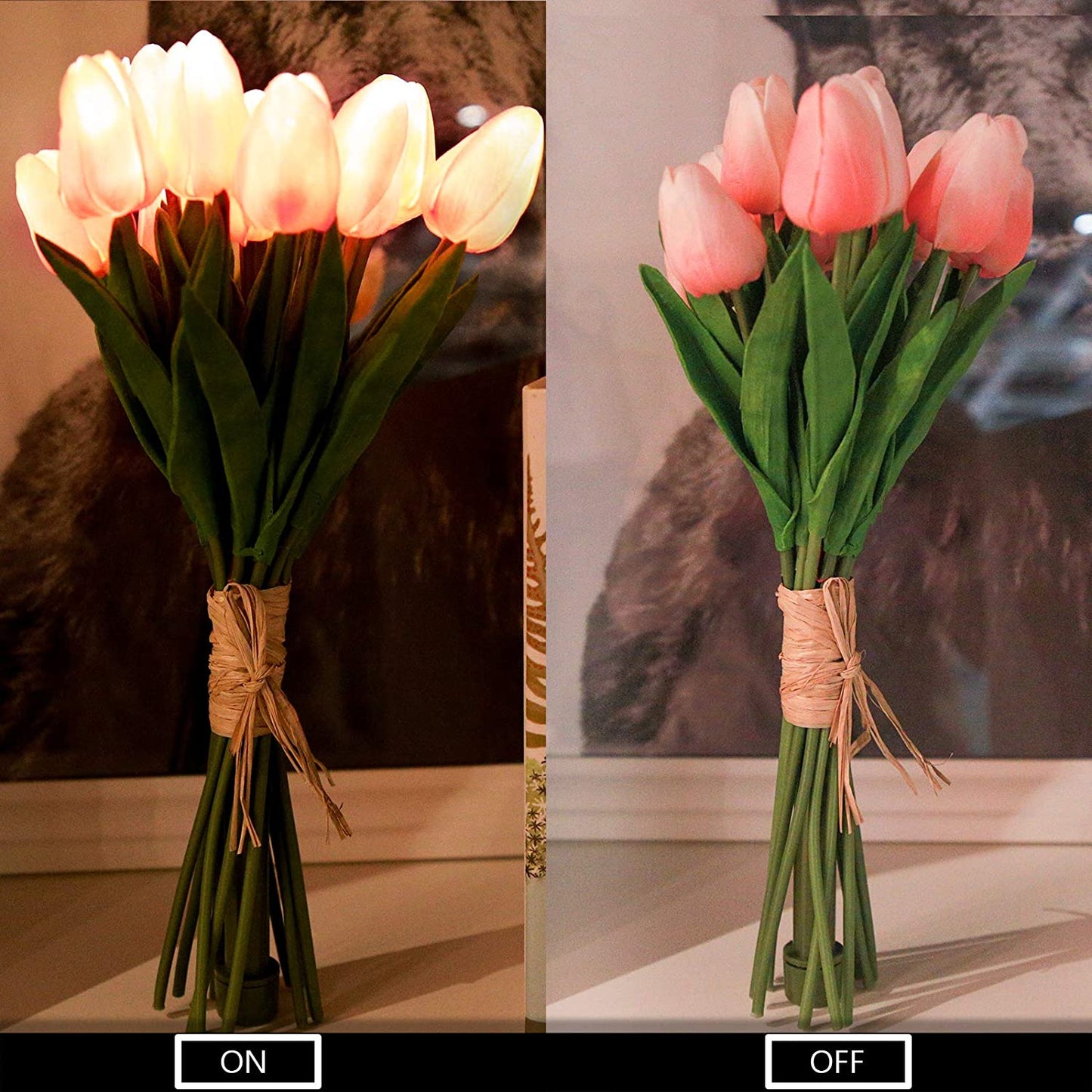 Tulip-Shaped LED Bedside Lamp
