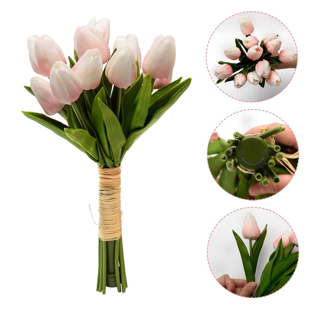 Tulip-Shaped LED Bedside Lamp