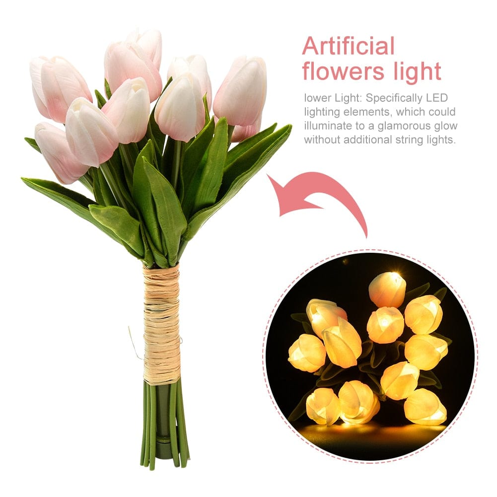 Tulip-Shaped LED Bedside Lamp