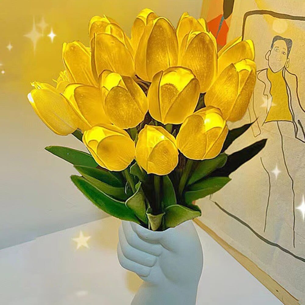 Tulip-Shaped LED Bedside Lamp