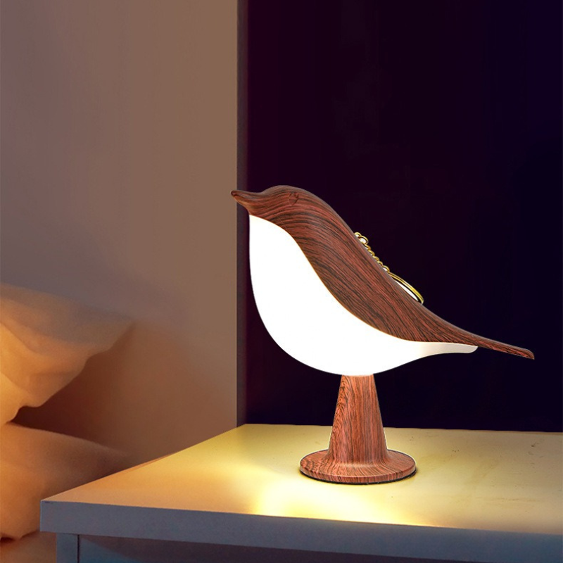 Rechargeable LED Night Light with Touch Sensor and Bird Design