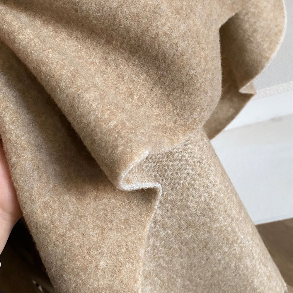 Reversible Acrylic Poncho Shawl in Earthy Tones