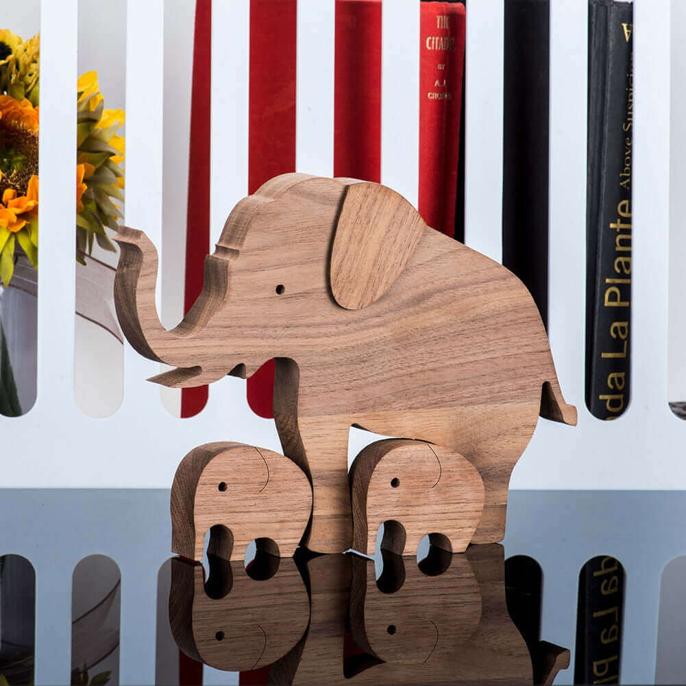 Danish Wooden Animal Ornaments - Hand-Carved Pet Decor