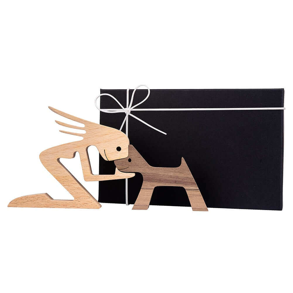 Danish Wooden Animal Ornaments - Hand-Carved Pet Decor