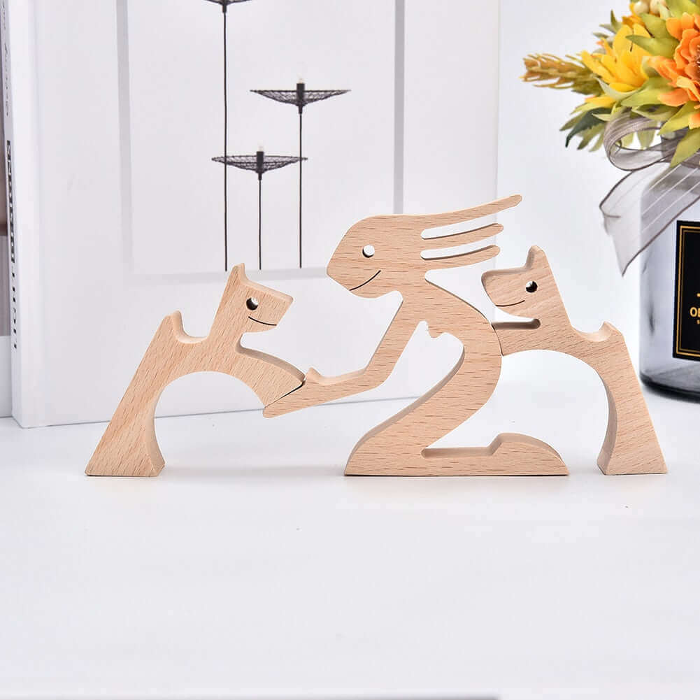 Danish Hand-Carved Wooden Animal Ornaments