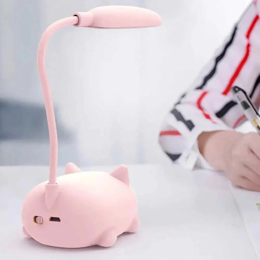 Mini USB Cat Lamp - Rechargeable LED Night Light with Gentle Glow