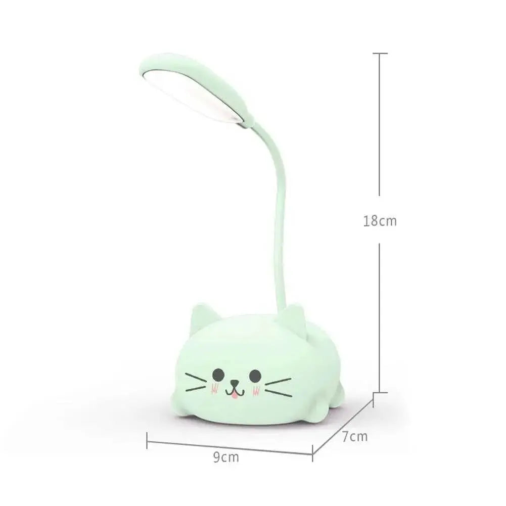 Mini USB Cat Lamp - Rechargeable LED Night Light with Gentle Glow
