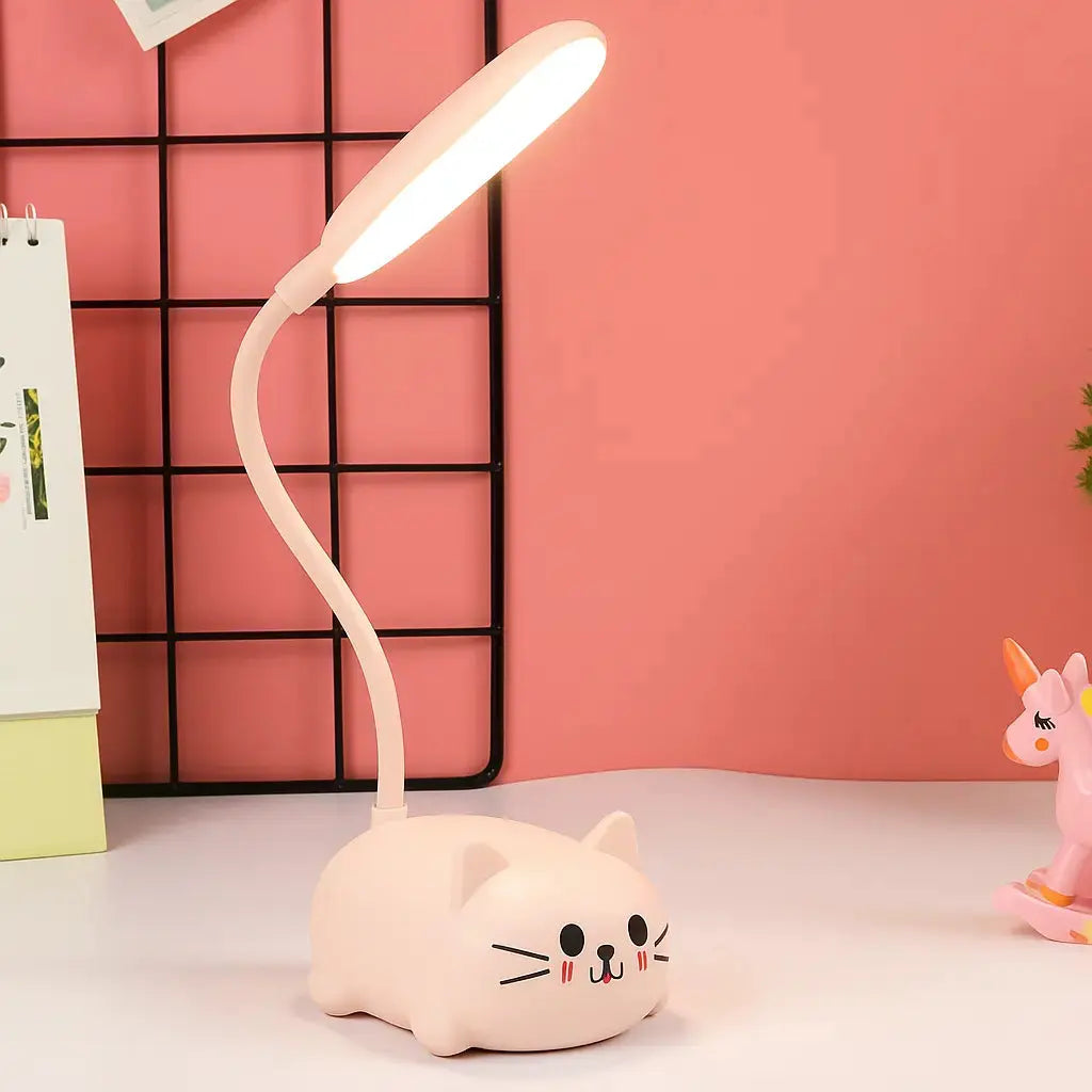 Mini USB Cat Lamp - Rechargeable LED Night Light with Gentle Glow