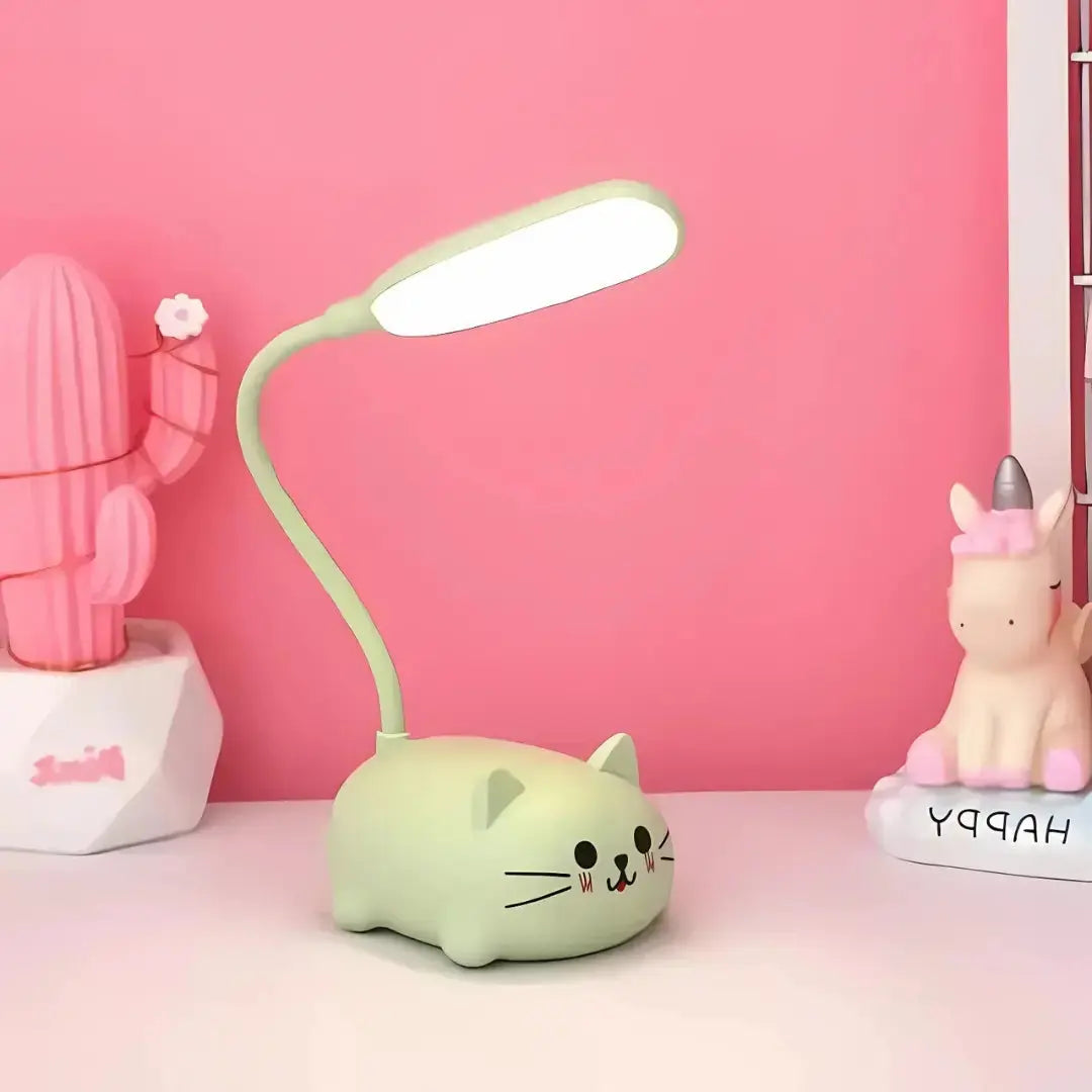 Mini USB Cat Lamp - Rechargeable LED Night Light with Gentle Glow