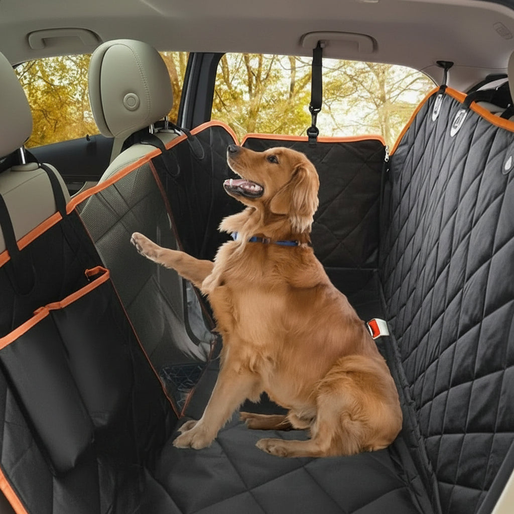 Waterproof Dog Car Seat Protector with Non-Slip Design