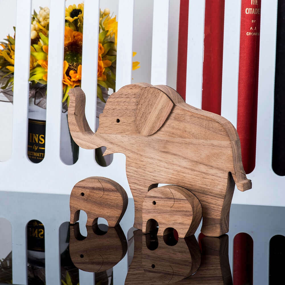 Danish Hand-Carved Wooden Animal Ornaments