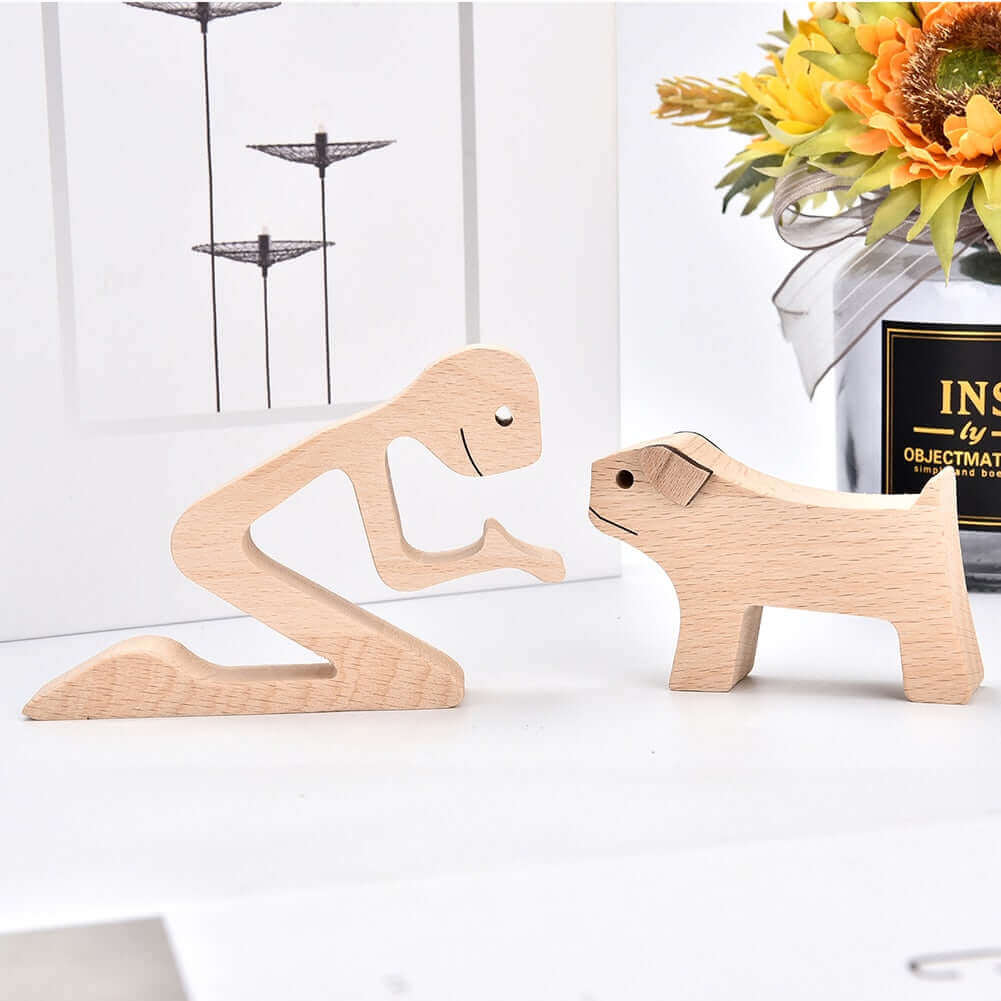 Danish Hand-Carved Wooden Animal Ornaments