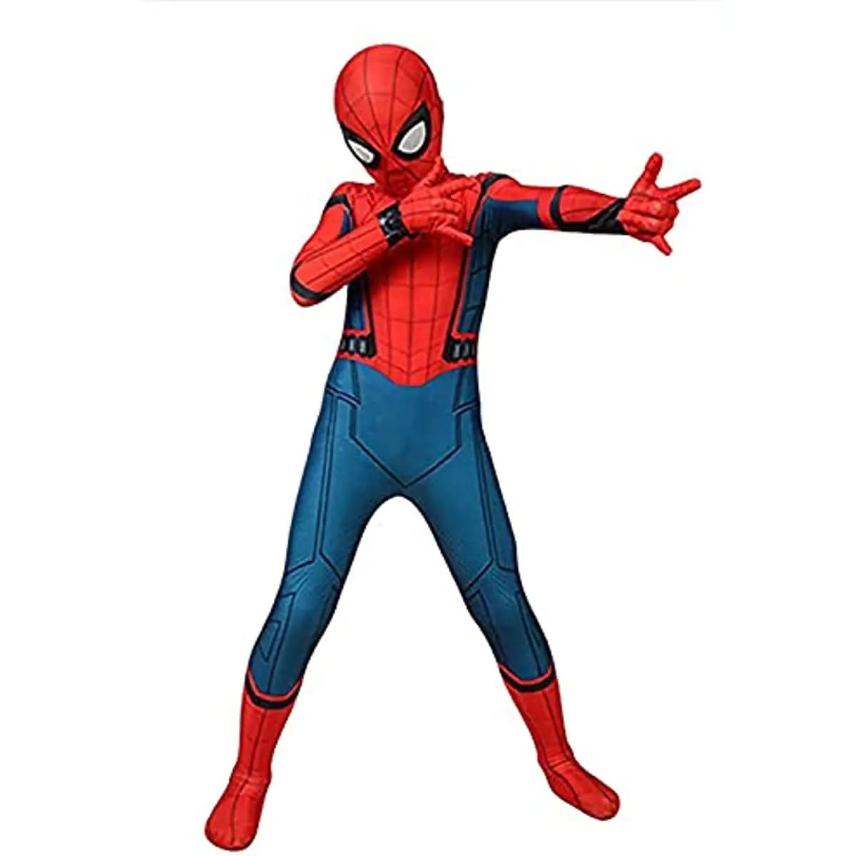 3D Superhero Cosplay Suit with Stretch Mask for Kids and Adults