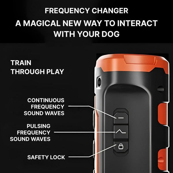 Ultrasonic Dog Anti-Bark Device - Portable Training Tool with 49 ft Range