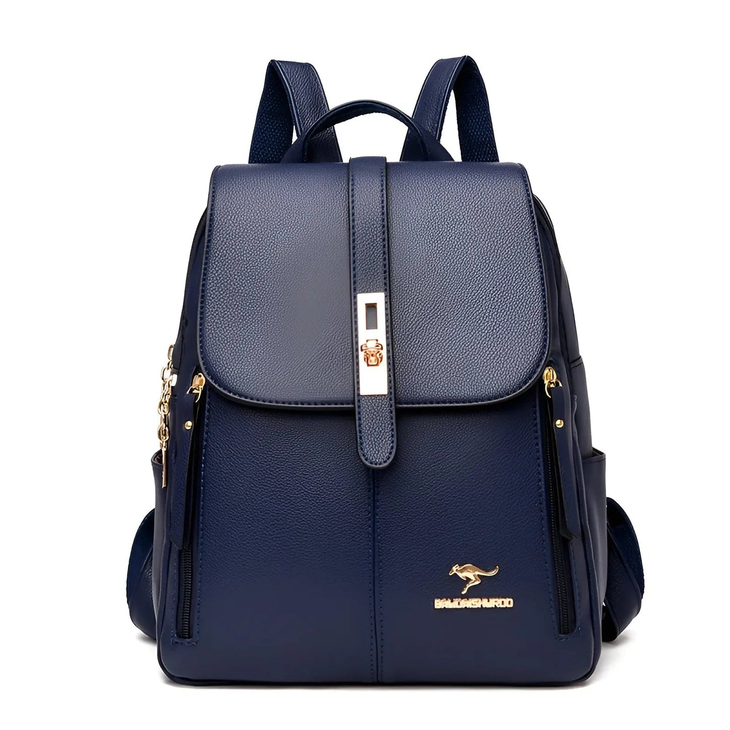Premium Leather Women's Backpack with Multiple Compartments