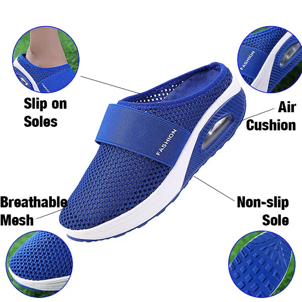 Orthopedic Wedge Sandals with Shock-Absorbing Sole