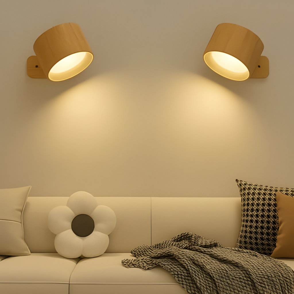 Rechargeable LED Wall Light with Magnetic Mount and Adjustable Brightness