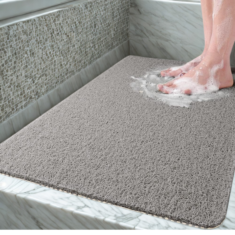 Quick-Dry Non-Slip Loofah Shower Mat