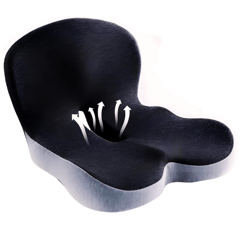 Ergonomic Lumbar Support Seat Cushion for Office and Travel