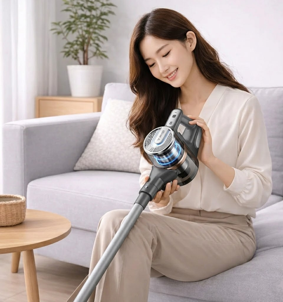 Cordless Stick Vacuum Cleaner with Strong Suction and Mop Function