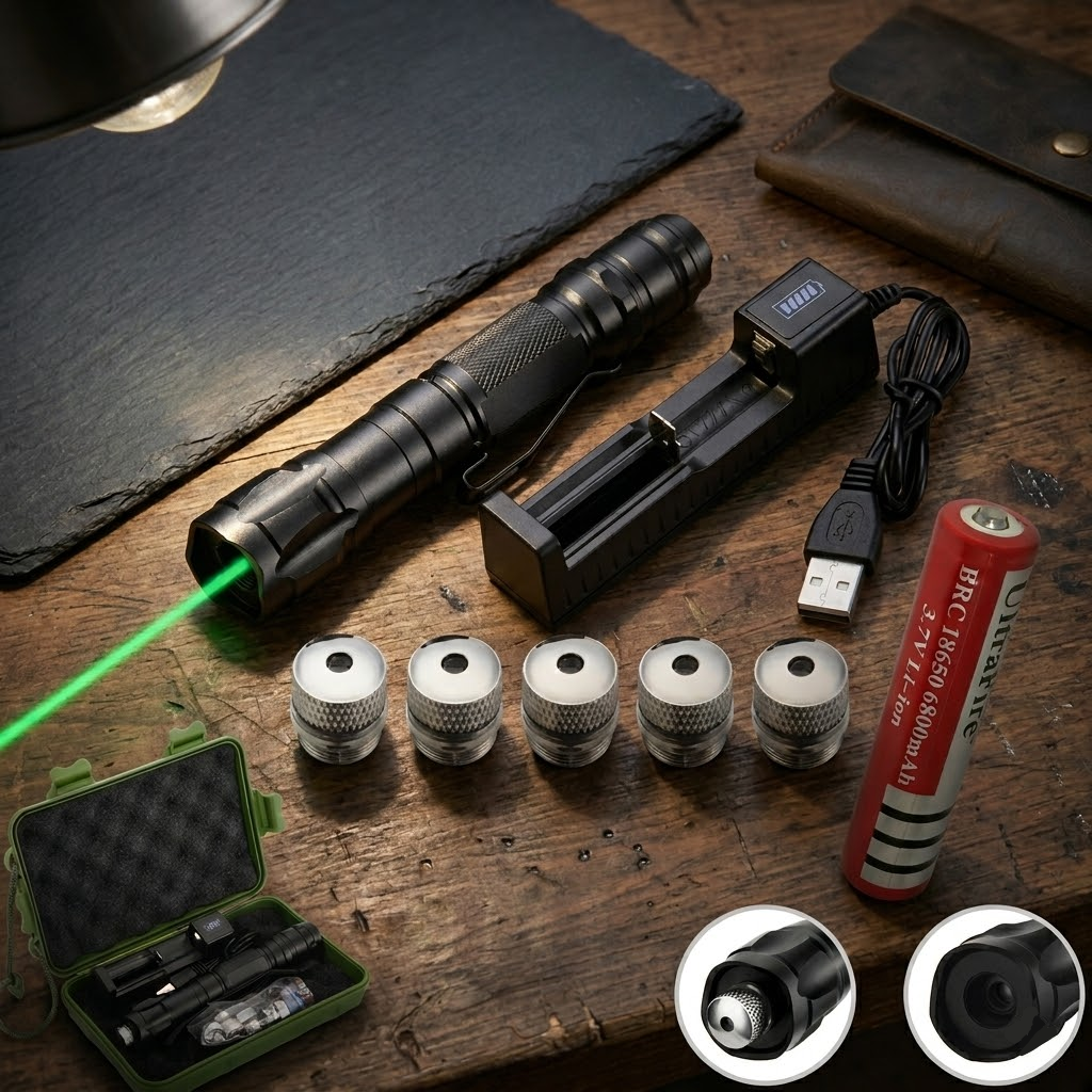 Rechargeable Long Range Green Laser Pointer